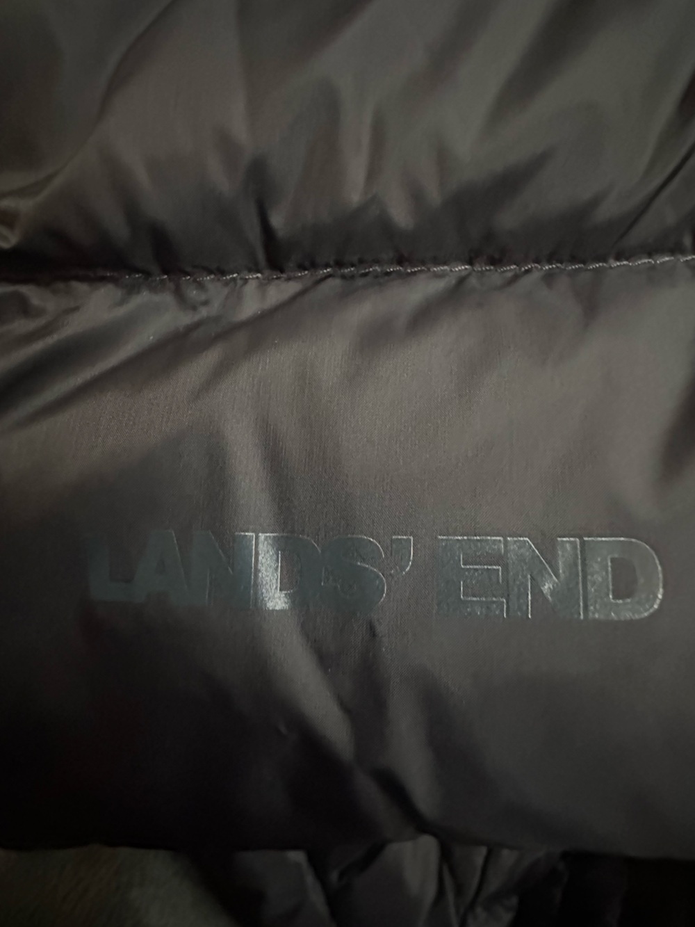 Lands’ End HyperDRY Hooded Down Puffer Coat Black Size 2X New With Tags! - Picture 6 of 10